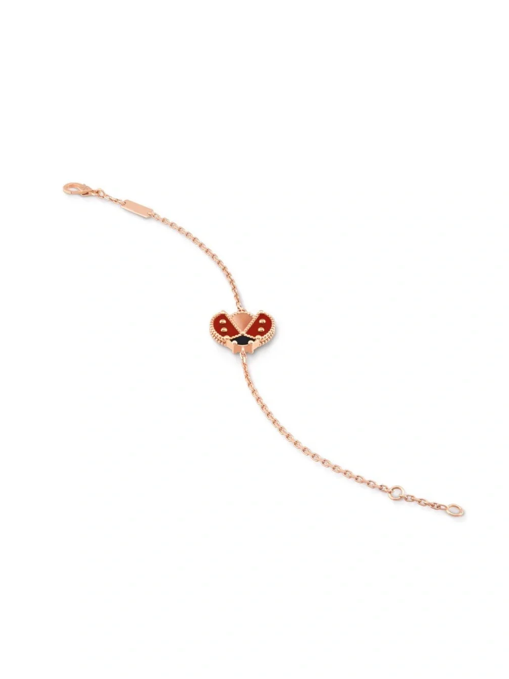 Lucky Spring bracelet, open wings ladybug